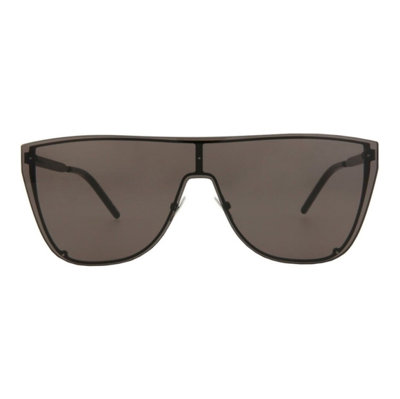 NEW SAINT LAURENT WOMEN BLACK SHIELD SL 1B MASK SUNGLASSES SL1B MASK - Picture 3 of 5